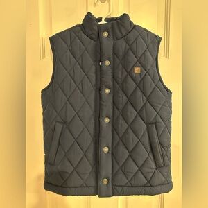 Janie and Jack Quilted Navy Vest